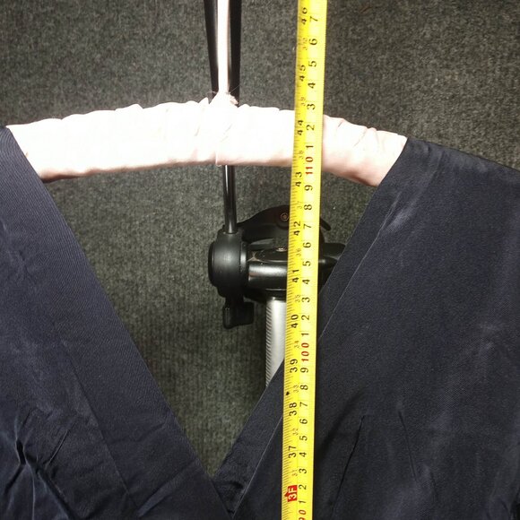 1950's Navy Polished Cotton Bow Circle Dress - Picture 8 of 8